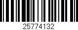 Código de barras (EAN, GTIN, SKU, ISBN): '25774132'
