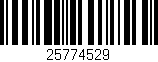 Código de barras (EAN, GTIN, SKU, ISBN): '25774529'