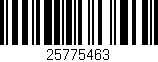 Código de barras (EAN, GTIN, SKU, ISBN): '25775463'