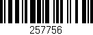 Código de barras (EAN, GTIN, SKU, ISBN): '257756'