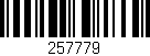 Código de barras (EAN, GTIN, SKU, ISBN): '257779'