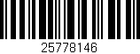 Código de barras (EAN, GTIN, SKU, ISBN): '25778146'