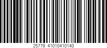 Código de barras (EAN, GTIN, SKU, ISBN): '25778/41010410140'
