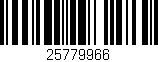 Código de barras (EAN, GTIN, SKU, ISBN): '25779966'