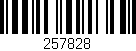 Código de barras (EAN, GTIN, SKU, ISBN): '257828'