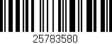 Código de barras (EAN, GTIN, SKU, ISBN): '25783580'