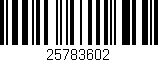Código de barras (EAN, GTIN, SKU, ISBN): '25783602'