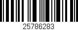 Código de barras (EAN, GTIN, SKU, ISBN): '25786283'