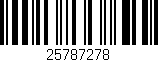 Código de barras (EAN, GTIN, SKU, ISBN): '25787278'