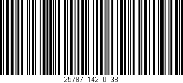 Código de barras (EAN, GTIN, SKU, ISBN): '25787_142_0_38'