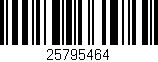 Código de barras (EAN, GTIN, SKU, ISBN): '25795464'