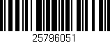 Código de barras (EAN, GTIN, SKU, ISBN): '25796051'