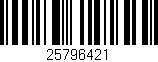 Código de barras (EAN, GTIN, SKU, ISBN): '25796421'