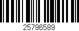 Código de barras (EAN, GTIN, SKU, ISBN): '25796589'
