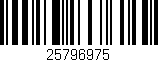 Código de barras (EAN, GTIN, SKU, ISBN): '25796975'