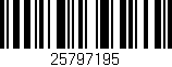 Código de barras (EAN, GTIN, SKU, ISBN): '25797195'