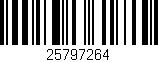 Código de barras (EAN, GTIN, SKU, ISBN): '25797264'