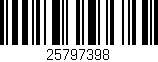 Código de barras (EAN, GTIN, SKU, ISBN): '25797398'