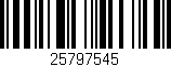 Código de barras (EAN, GTIN, SKU, ISBN): '25797545'