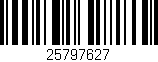 Código de barras (EAN, GTIN, SKU, ISBN): '25797627'