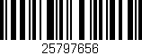 Código de barras (EAN, GTIN, SKU, ISBN): '25797656'