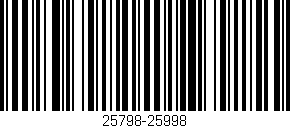 Código de barras (EAN, GTIN, SKU, ISBN): '25798-25998'