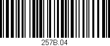 Código de barras (EAN, GTIN, SKU, ISBN): '257B.04'