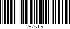 Código de barras (EAN, GTIN, SKU, ISBN): '257B.05'