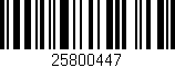 Código de barras (EAN, GTIN, SKU, ISBN): '25800447'