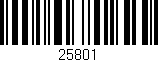 Código de barras (EAN, GTIN, SKU, ISBN): '25801'