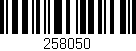 Código de barras (EAN, GTIN, SKU, ISBN): '258050'