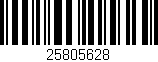 Código de barras (EAN, GTIN, SKU, ISBN): '25805628'