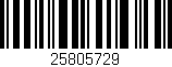 Código de barras (EAN, GTIN, SKU, ISBN): '25805729'