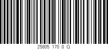 Código de barras (EAN, GTIN, SKU, ISBN): '25805_170_0_G'