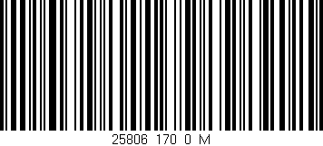 Código de barras (EAN, GTIN, SKU, ISBN): '25806_170_0_M'