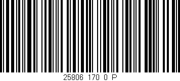 Código de barras (EAN, GTIN, SKU, ISBN): '25806_170_0_P'