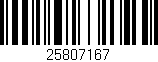 Código de barras (EAN, GTIN, SKU, ISBN): '25807167'