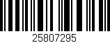 Código de barras (EAN, GTIN, SKU, ISBN): '25807295'