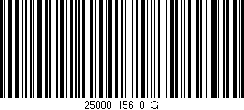 Código de barras (EAN, GTIN, SKU, ISBN): '25808_156_0_G'