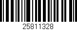 Código de barras (EAN, GTIN, SKU, ISBN): '25811328'