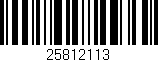 Código de barras (EAN, GTIN, SKU, ISBN): '25812113'