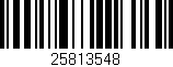 Código de barras (EAN, GTIN, SKU, ISBN): '25813548'