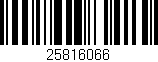 Código de barras (EAN, GTIN, SKU, ISBN): '25816066'