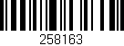 Código de barras (EAN, GTIN, SKU, ISBN): '258163'