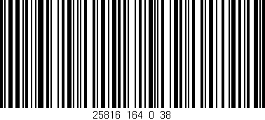 Código de barras (EAN, GTIN, SKU, ISBN): '25816_164_0_38'