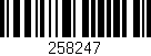 Código de barras (EAN, GTIN, SKU, ISBN): '258247'