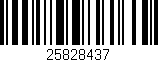 Código de barras (EAN, GTIN, SKU, ISBN): '25828437'