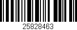 Código de barras (EAN, GTIN, SKU, ISBN): '25828463'