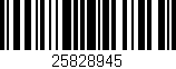 Código de barras (EAN, GTIN, SKU, ISBN): '25828945'