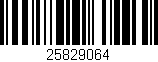 Código de barras (EAN, GTIN, SKU, ISBN): '25829064'